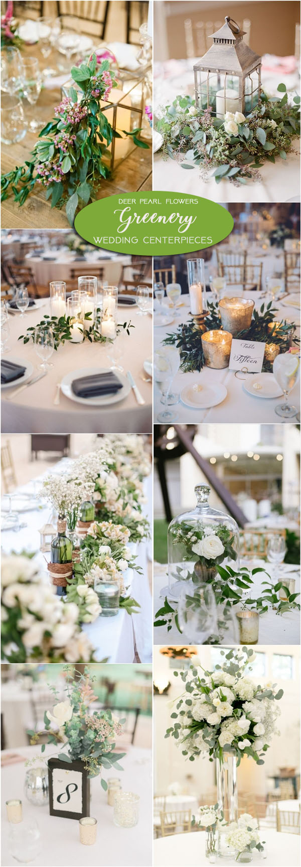 Greenery wedding centerpiece decor ideas