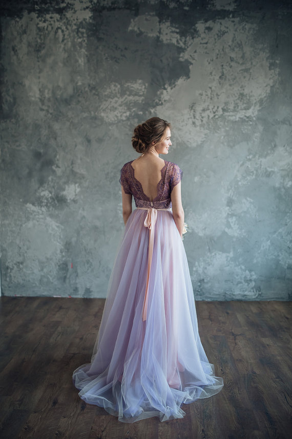 Lilac wedding dress - Serenity