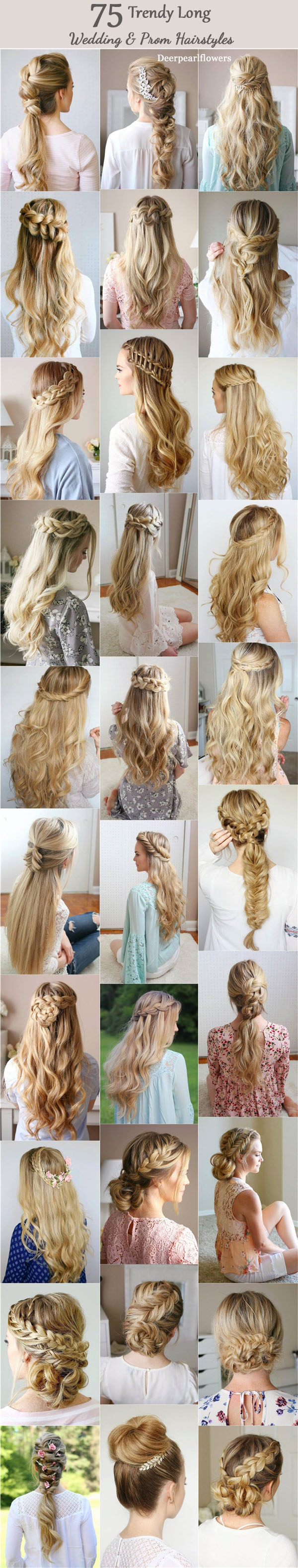 Long Wedding & Prom Hairstyles from Missysueblog