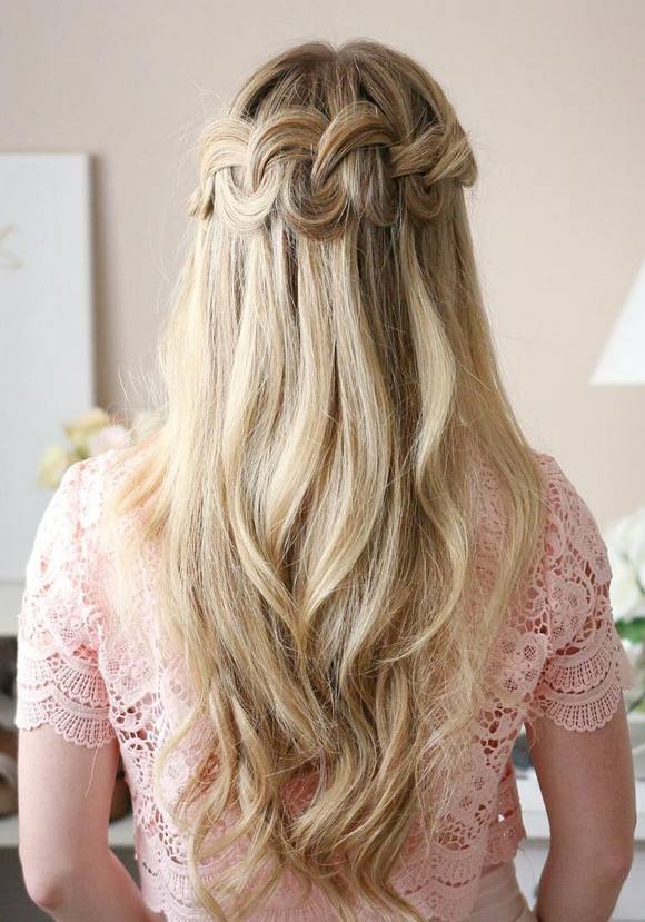 Long Wedding & Prom Hairstyles via Missysueblog