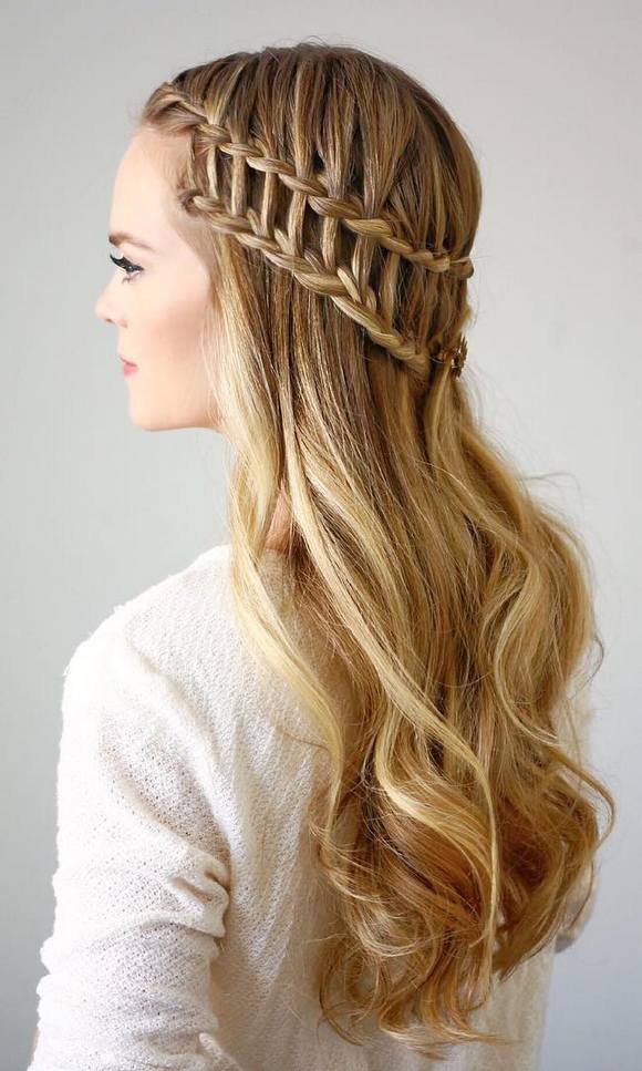 Long Wedding & Prom Hairstyles via Missysueblog