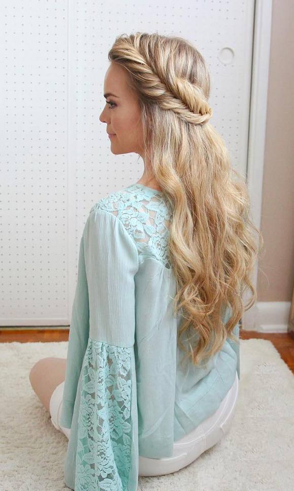 Long Wedding & Prom Hairstyles via Missysueblog