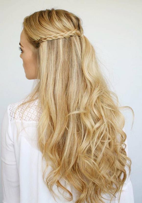 Long Wedding & Prom Hairstyles via Missysueblog