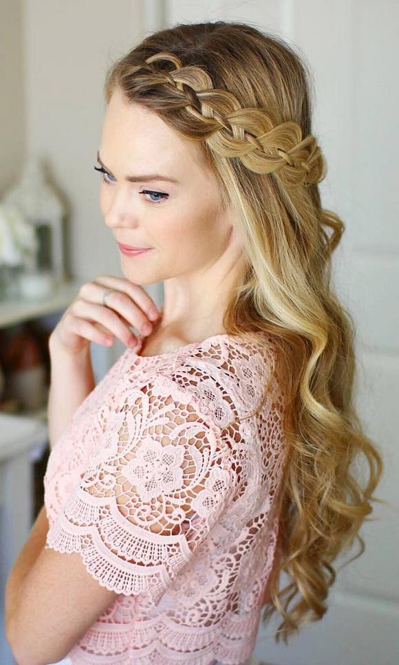 Long Wedding & Prom Hairstyles via Missysueblog