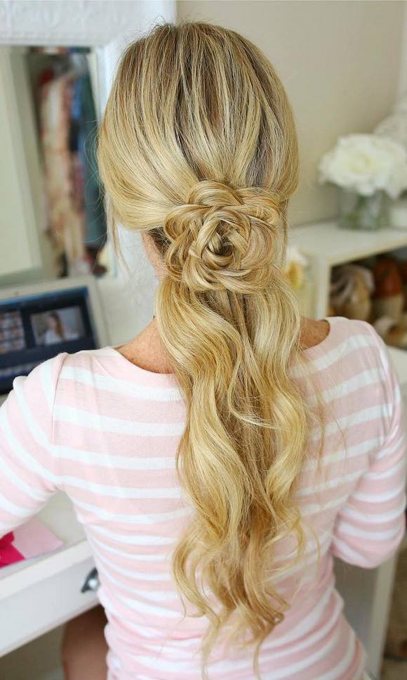 Long Wedding & Prom Hairstyles via Missysueblog