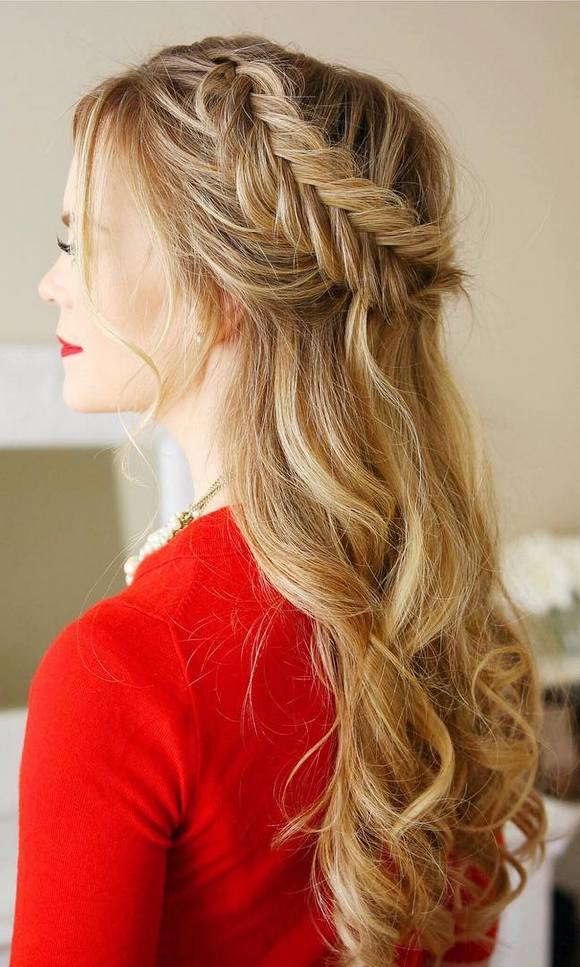 Long Wedding & Prom Hairstyles via Missysueblog