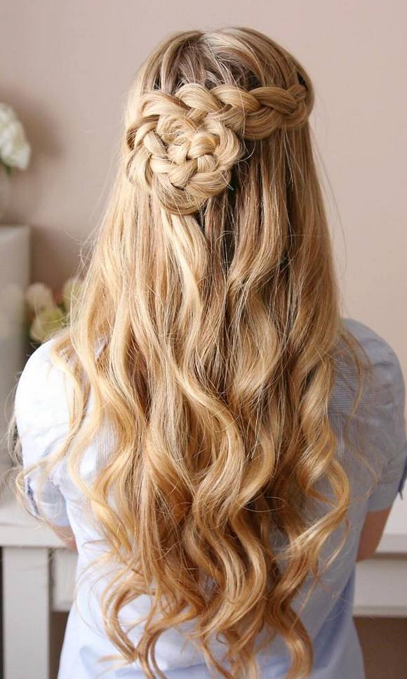 Long Wedding & Prom Hairstyles via Missysueblog