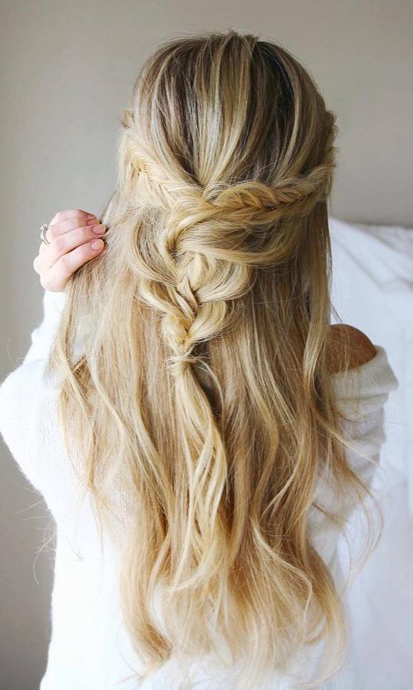 Long Wedding & Prom Hairstyles via Missysueblog