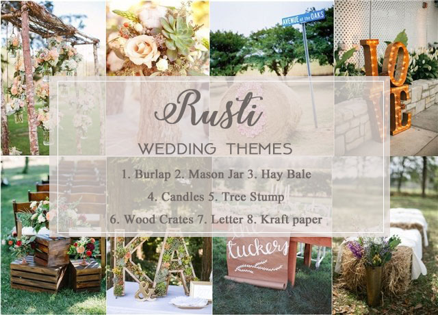 Rustic wedding theme ideas