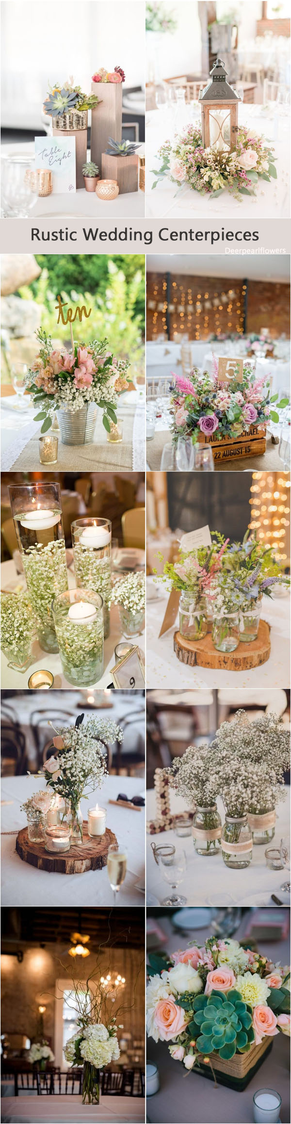 Wedding trends - Rustic wedding centerpiece ideas