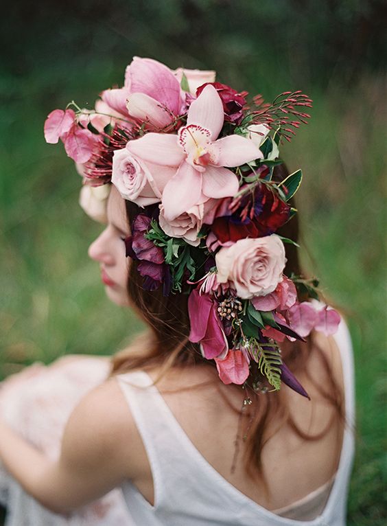 floral Crown by Fallon Shea & Jess Wilcox - via Magnolia Rouge