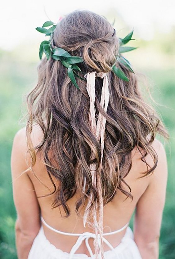 greenery wedding hair ideas emily jane photography