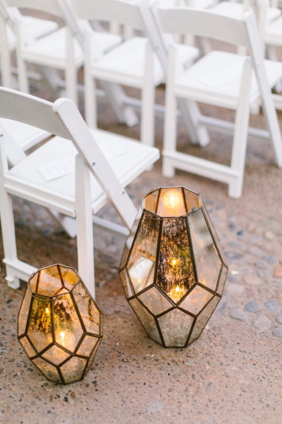 lanterns at weddings - photo by Redfield Photography