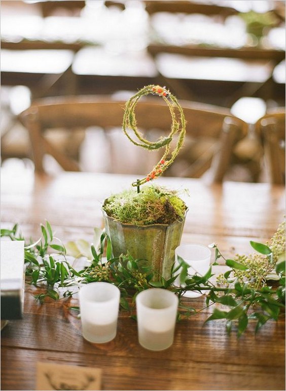 moss covered table numbers