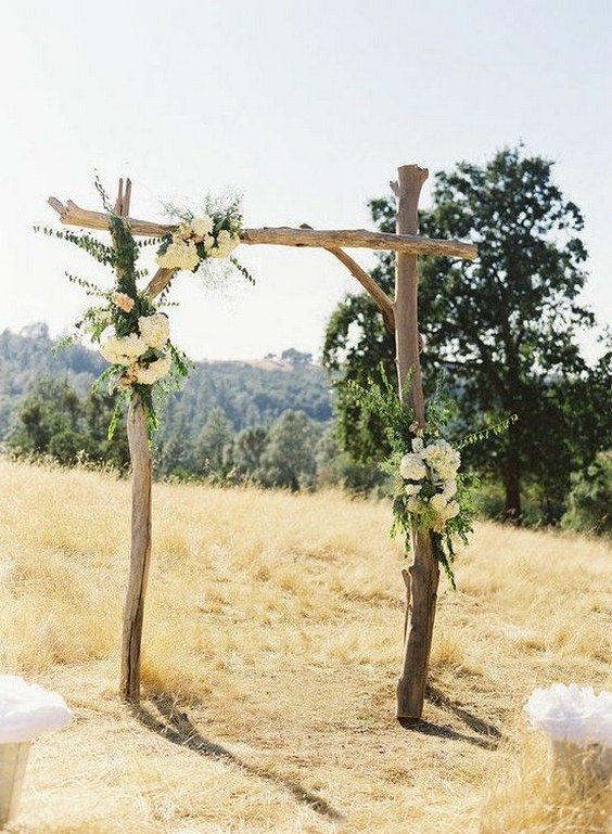 rustic wedding arch decor