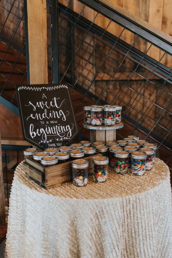 sweets for the road wedding favors