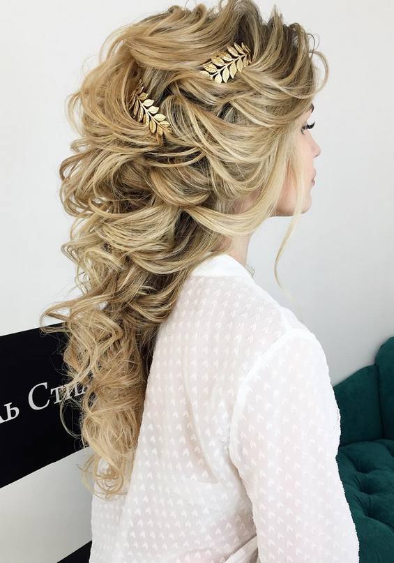 65 Long Bridesmaid Hair & Bridal Hairstyles for Wedding 