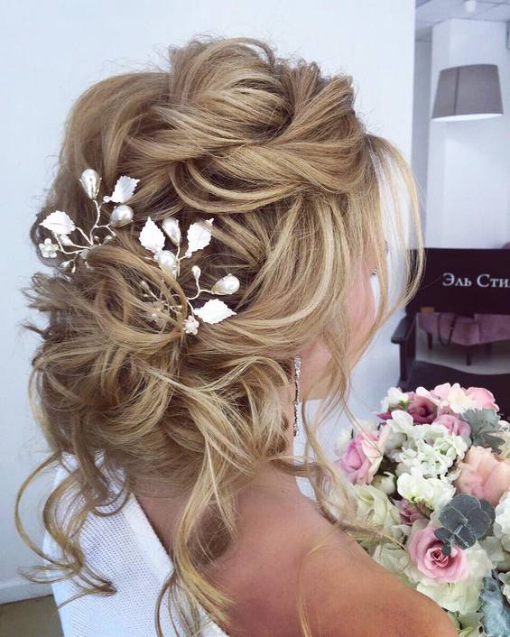 65 Long Bridesmaid Hair & Bridal Hairstyles for Wedding 2021 - Page 4
