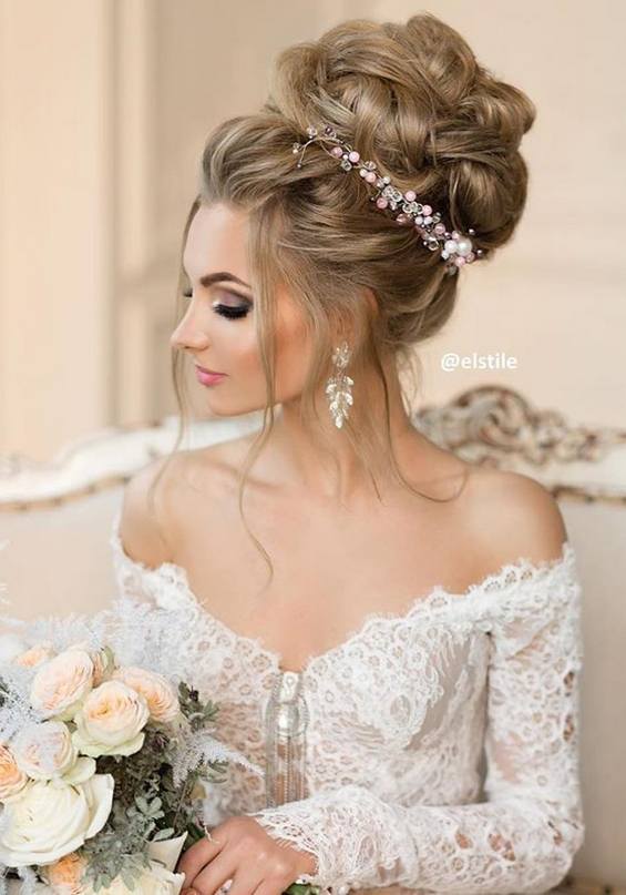 65 Long Bridesmaid Hair & Bridal Hairstyles for Wedding 