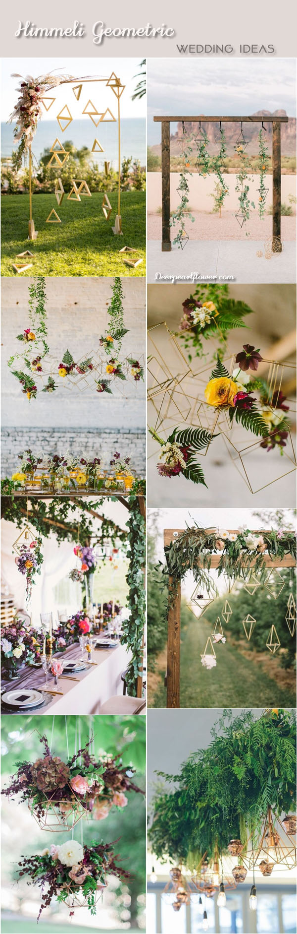 Modern himmeli geometric wedding decor ideas