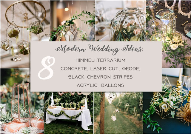 Modern wedding ideas and details