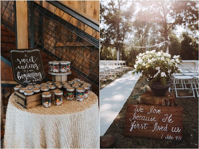 Rustic weding decor ideas