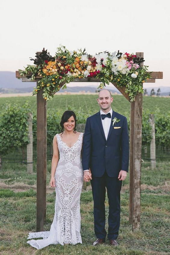 Winery Wedding Arch