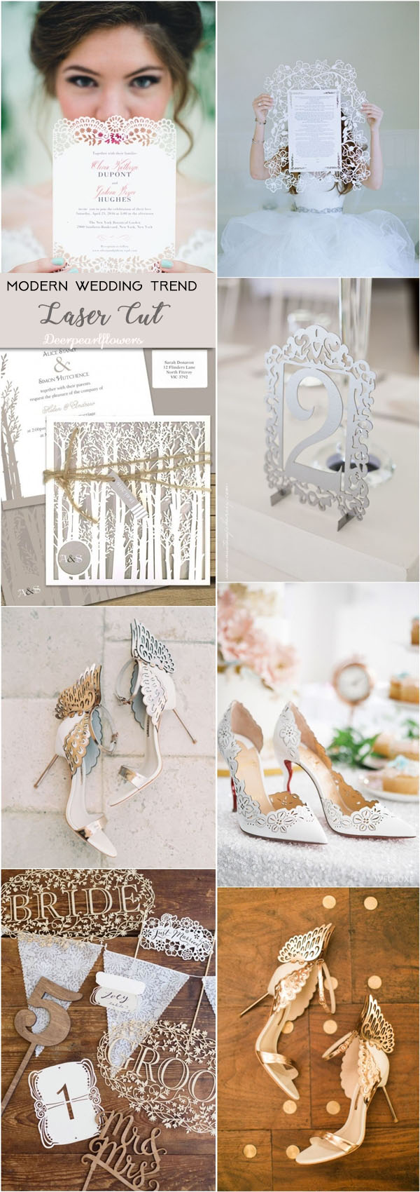 modern laser cut wedding ideas