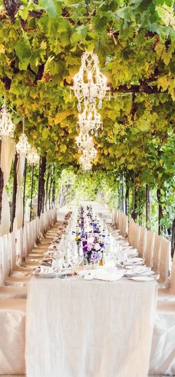 vineyard wedding table