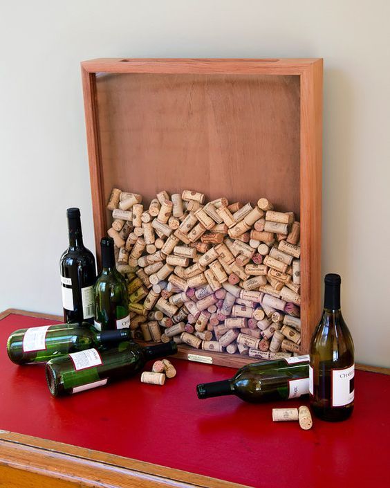 wedding guests sign corks