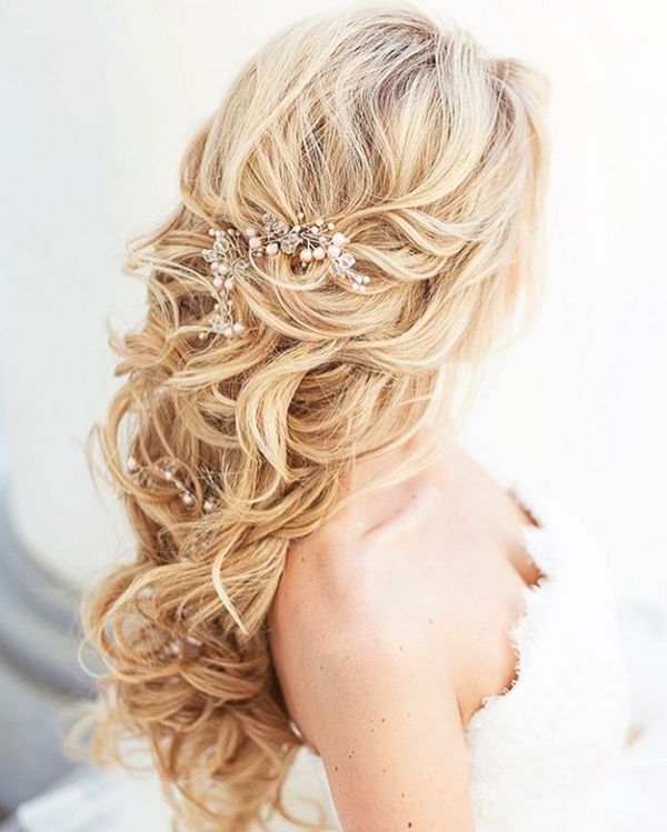 Elstile Long Wedding Hairstyle Inspiration