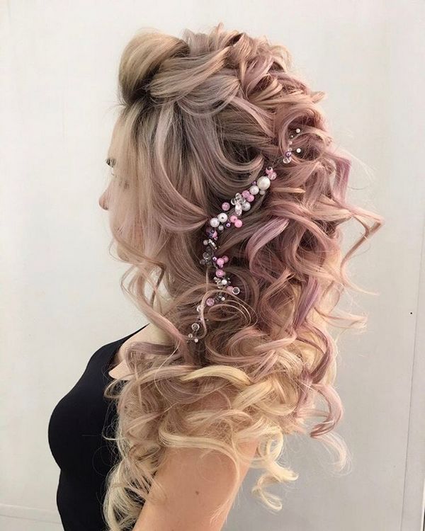 Elstile Long Wedding Hairstyle Inspiration