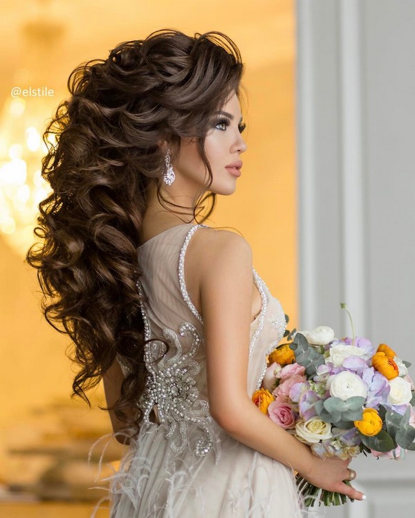 Elstile Long Wedding Hairstyle Inspiration