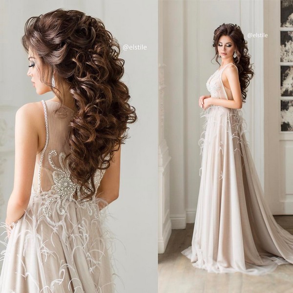 Elstile Long Wedding Hairstyle Inspiration