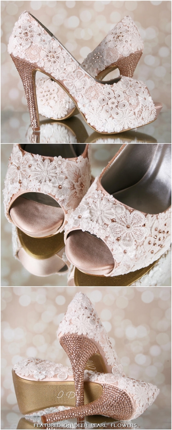 Ivory Lace Wedding Shoes