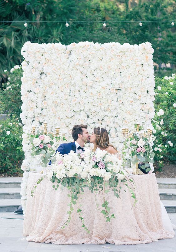 floral wall wedding backdrop