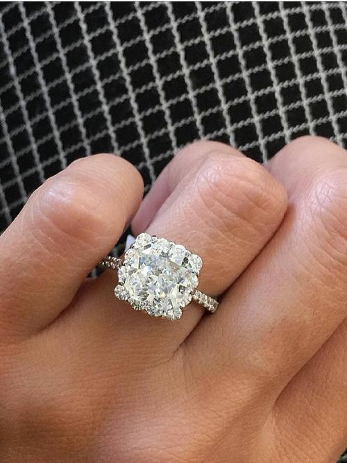 Engagement ring and wedding rings from Jean Pierre Jewelers 16
