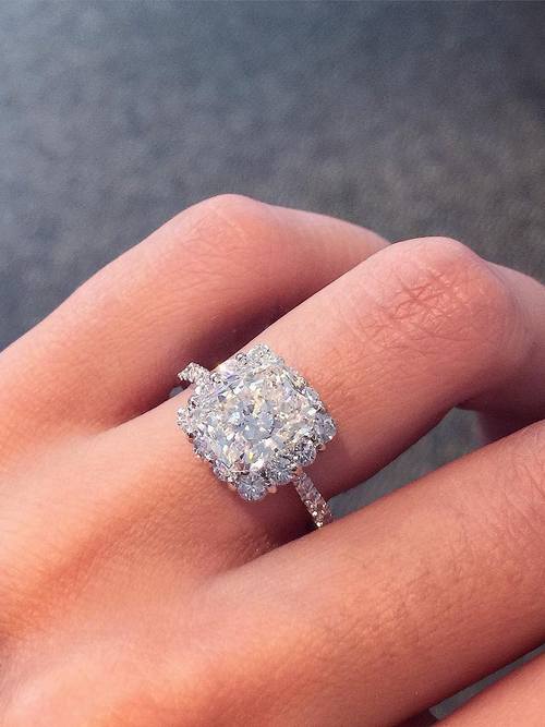 Engagement ring and wedding rings from Jean Pierre Jewelers 32