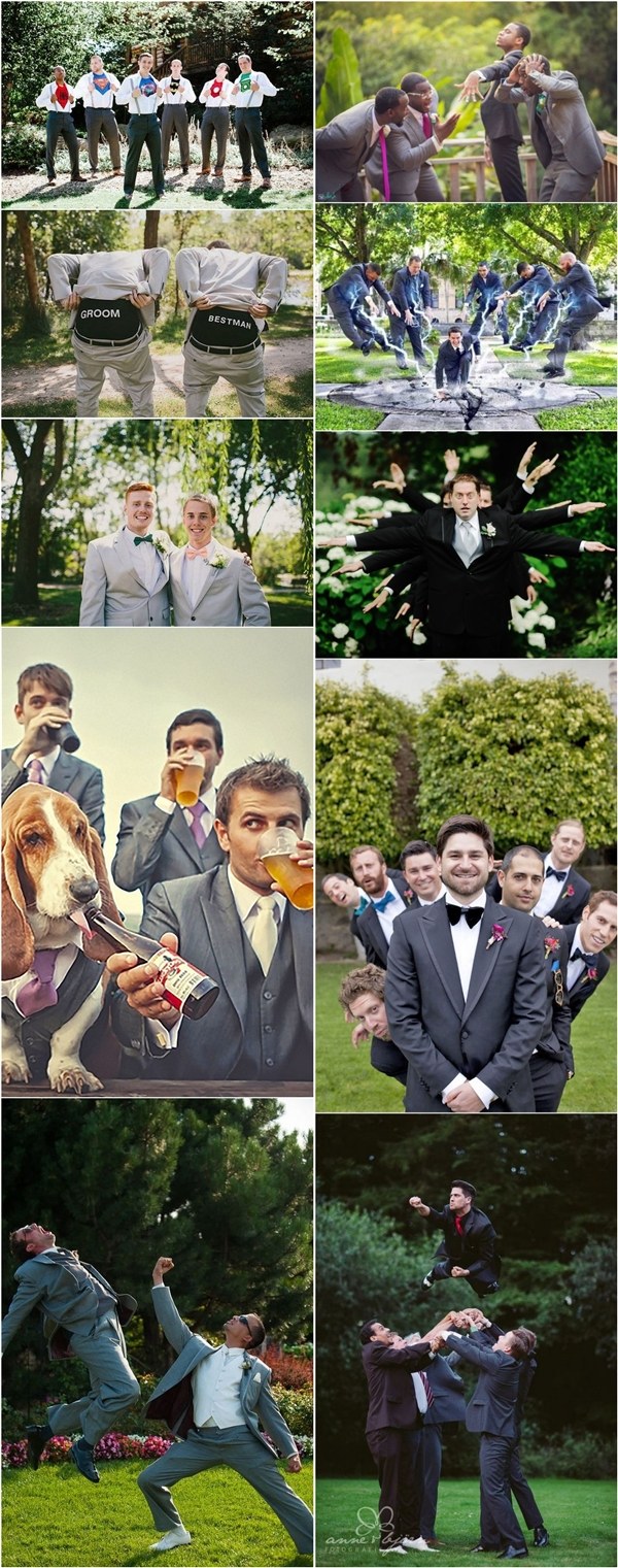 funny groomsmen wedding photo ideas