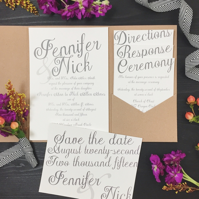 How to Create Wedding Invitations Online 5 Basic invite Wedding Invitation Set