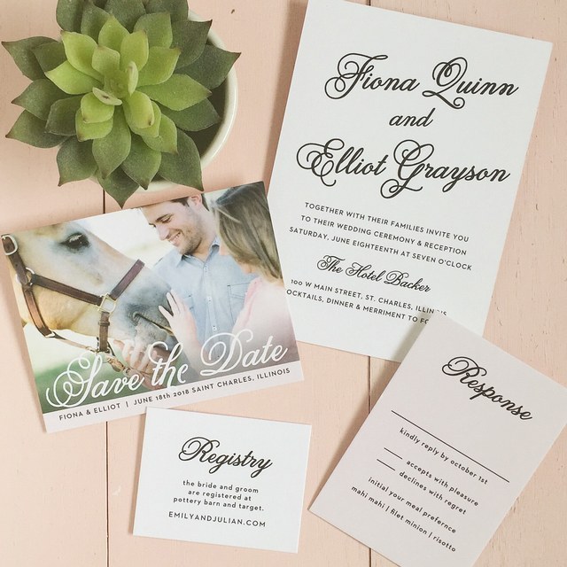 Basic invite Wedding Invitation Set 