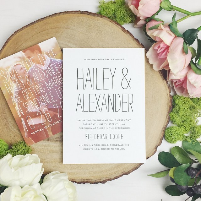 Basic invite Wedding Invitation Set 