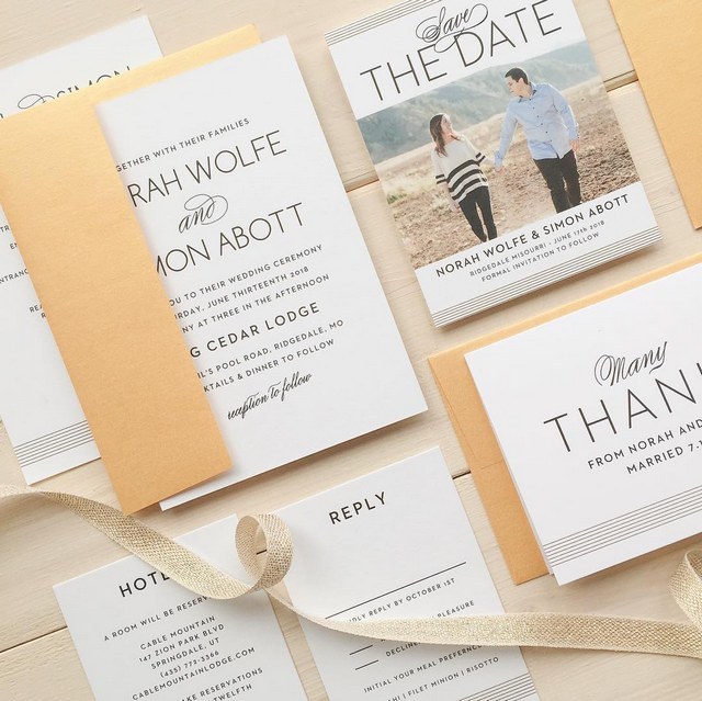 Basic invite Wedding Invitation Set 