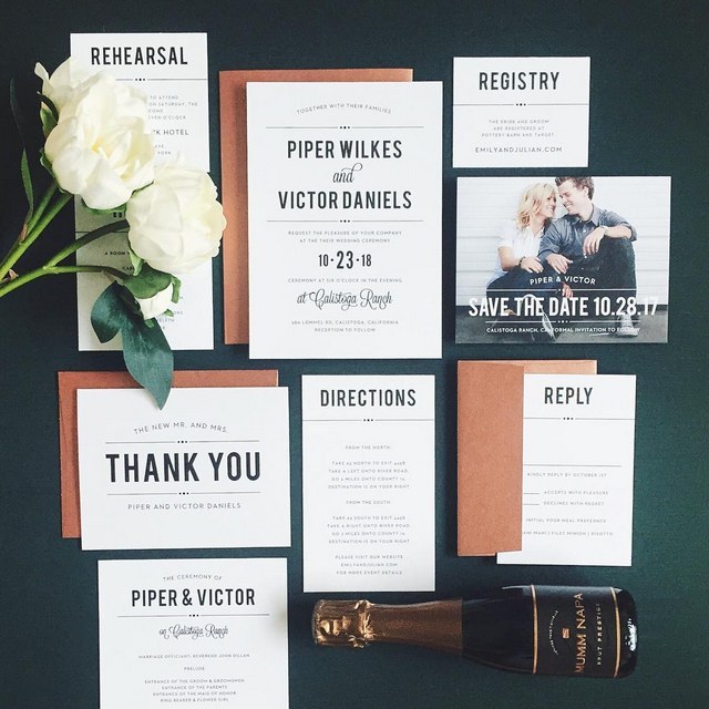 Basic invite Wedding Invitation Set 