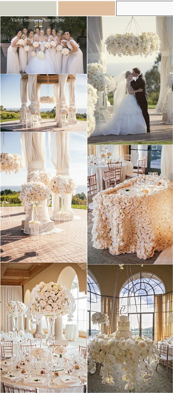 Blush elegant wedding color ideas