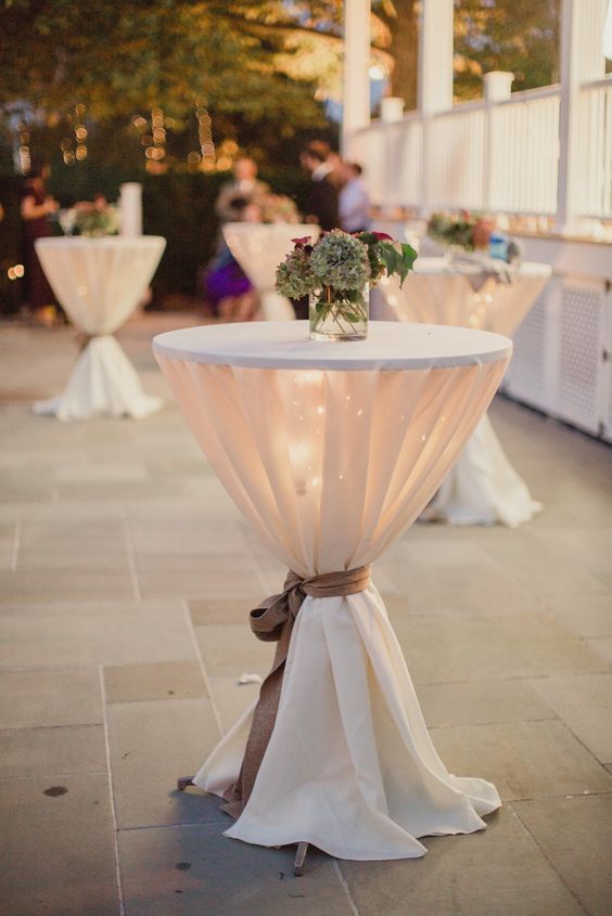 Elegant cocktail tables