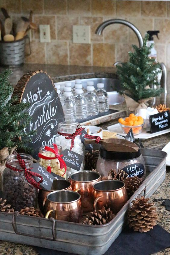 Hot Chocolate Station for Winter Weddings