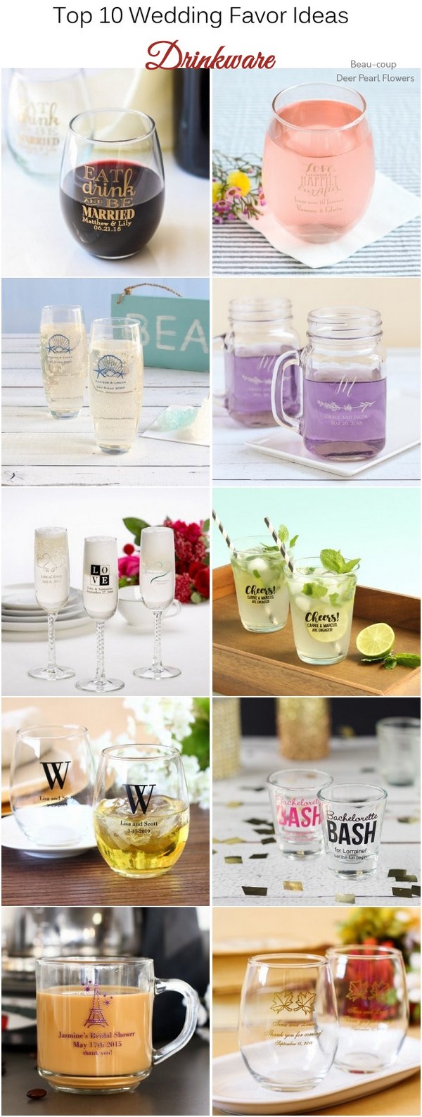 Wedding Drinkware Favors