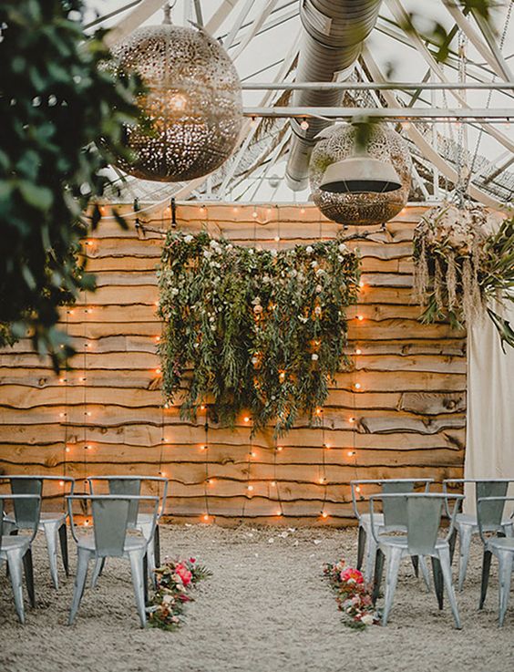 Winter Garden Wedding Backdrop