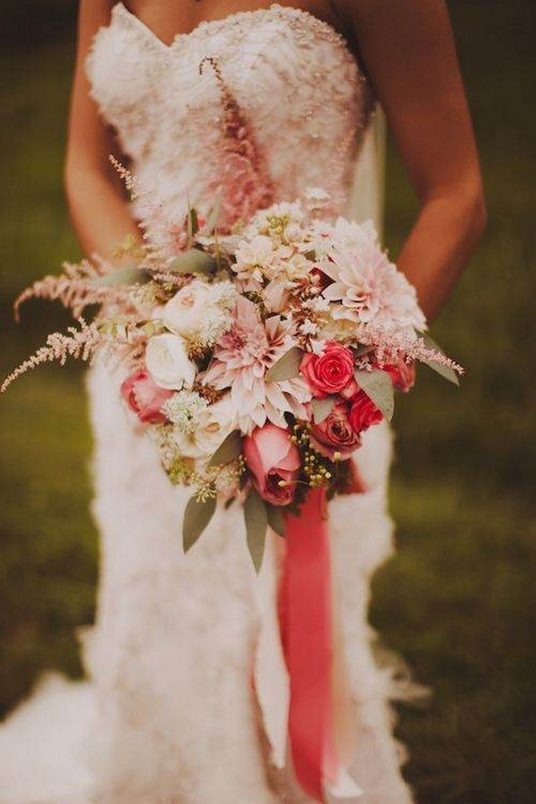 vintage fall wedding bouquet